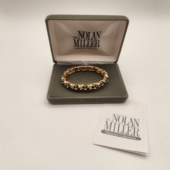 Nolan Miller Gold Bracelet with Black Accents - Picture 2 of 4